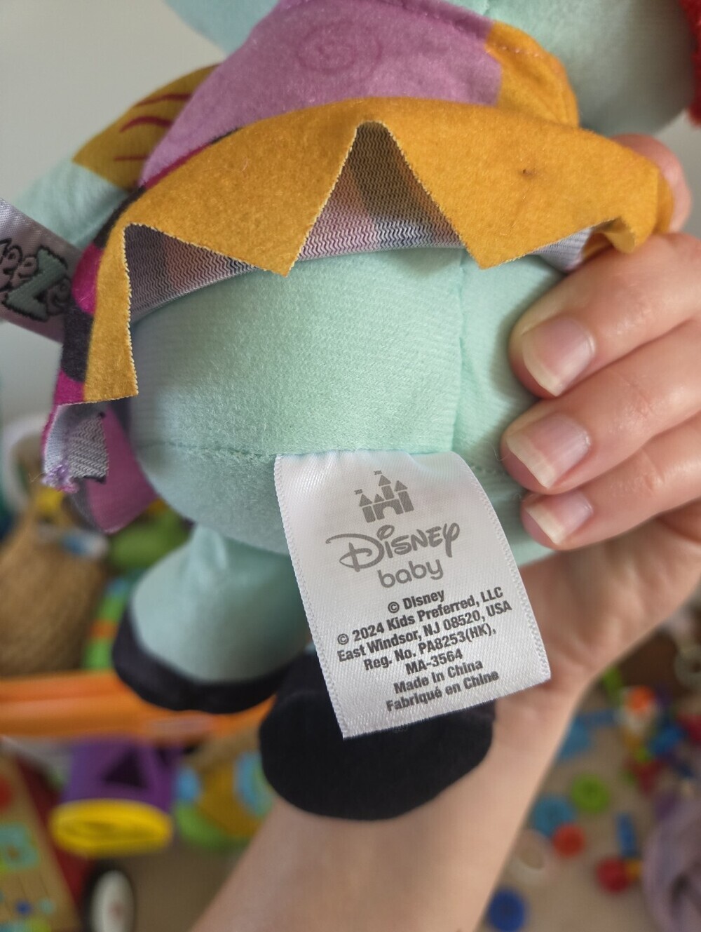 Disney Baby Cuteeze The Nightmare Before Christmas Sally Plush Soft Toy 12" NWT - Picture 4 of 4